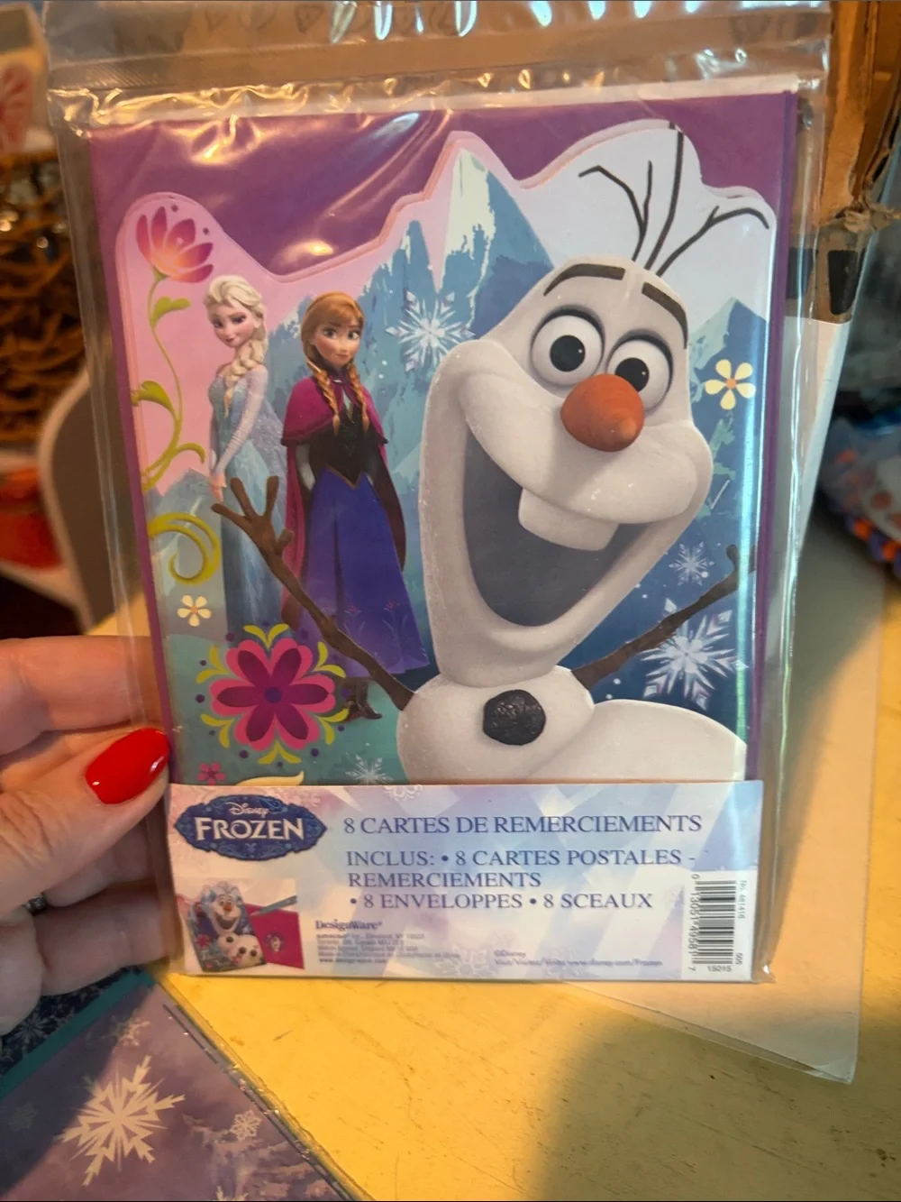 Disney Frozen Party Set with Olaf, Elsa & Anna - Bags and Invitations